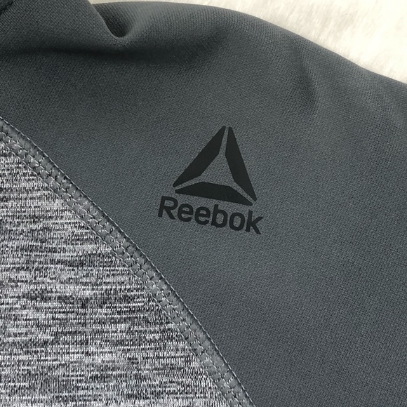 Reebok Men’s Grey Hoodie Sweatshirt - Picture 2 of 3